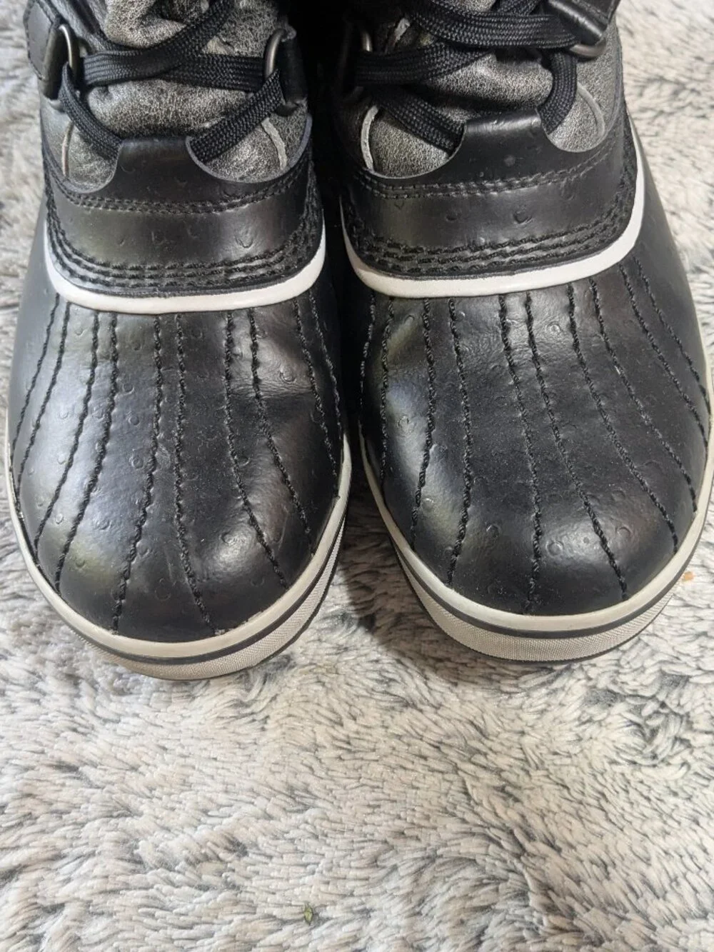 Sorel Gray Tall Tivoli Boots Warm Winter Waterproof Size 7